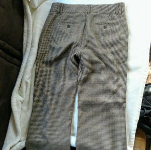 J. Crew city fit plaid tan pants trousers